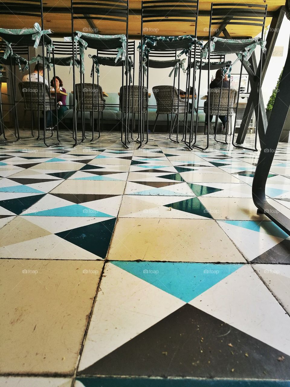 floor colour chair table restaurant