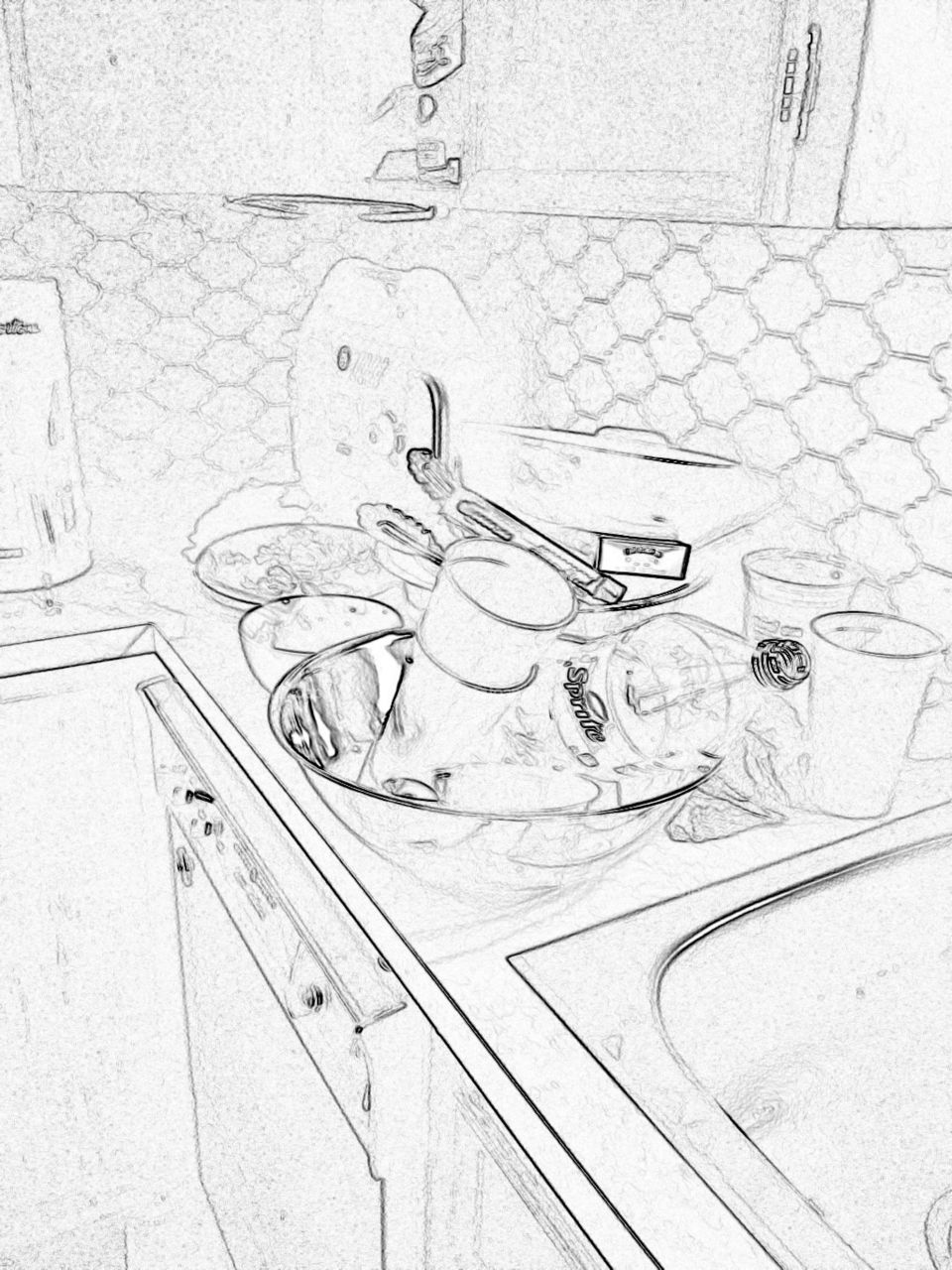 Dirty dishes - digital
Sketch 