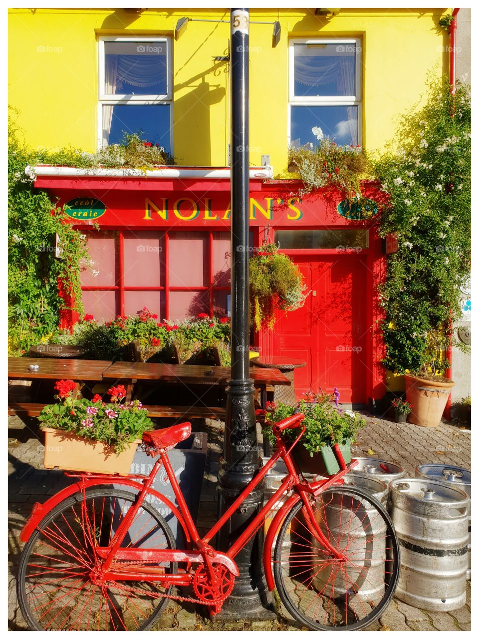 This is a pub in Ireland. I love the bright colors.
