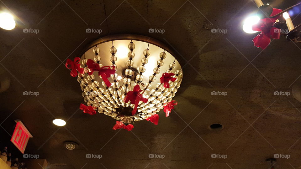 Holiday decor. light fixture