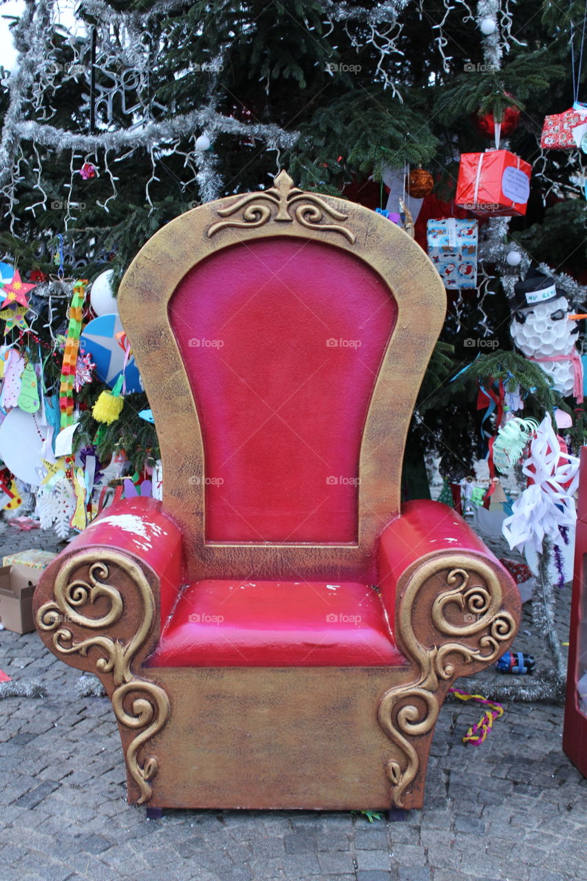 Santa Claus throne