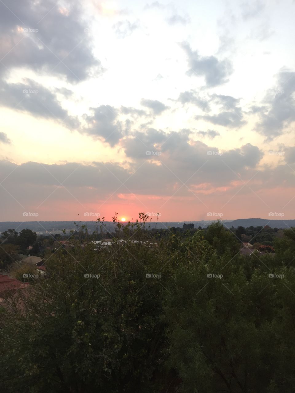Beautiful sunset in South Africa Johannesburg 🇿🇦
