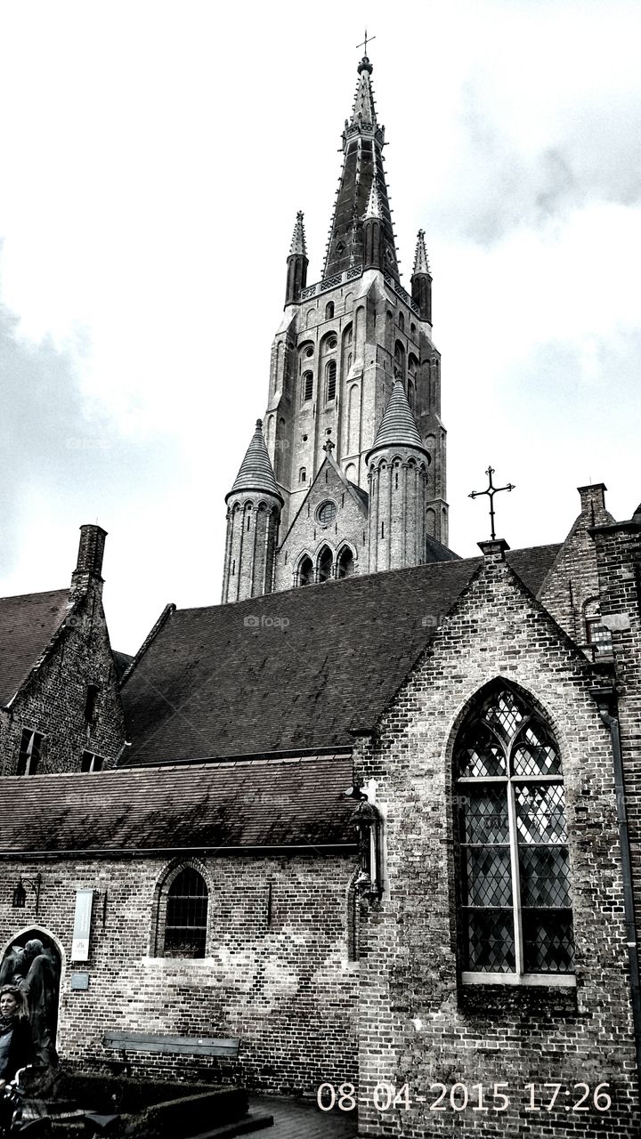 brâuri church in Brugge . Beautiful 