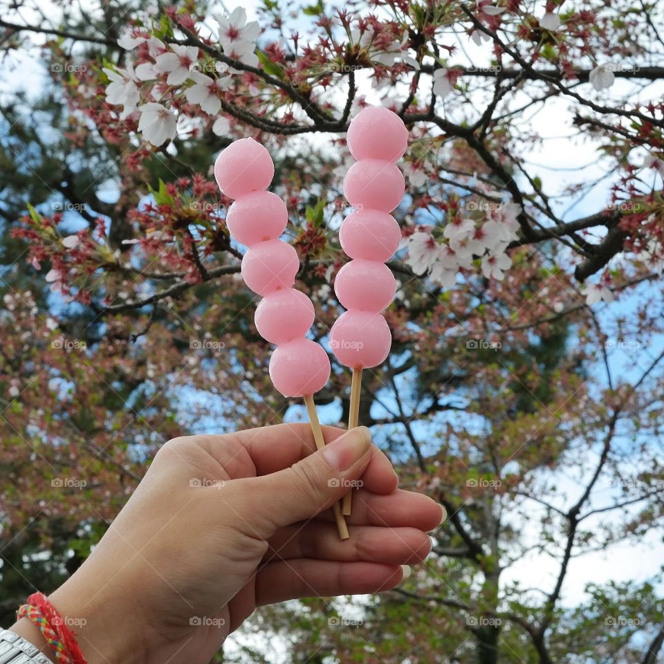 Japanese sweets dango dumpling