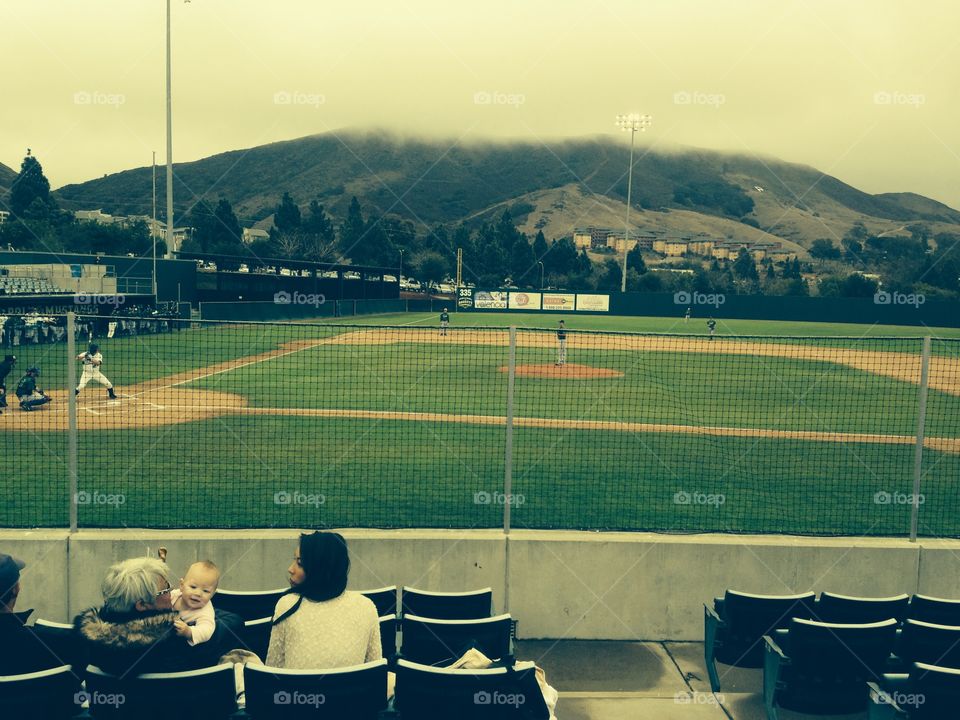 Cal Poly baseball game in San Luis Obispo, CA