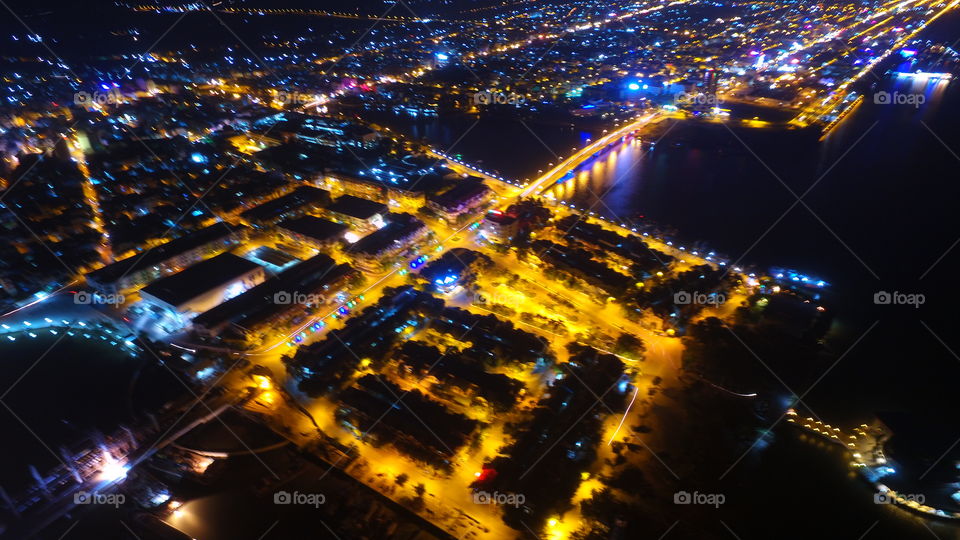 City, Light, Evening, Motion, Christmas