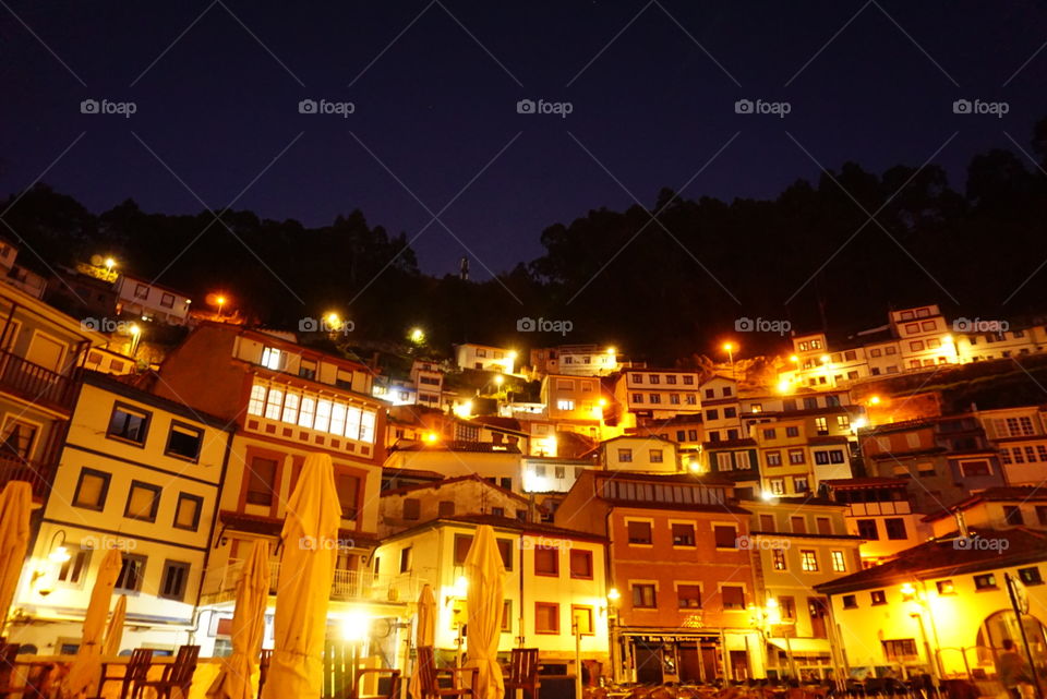 Houses#panorama#night#lights#windows