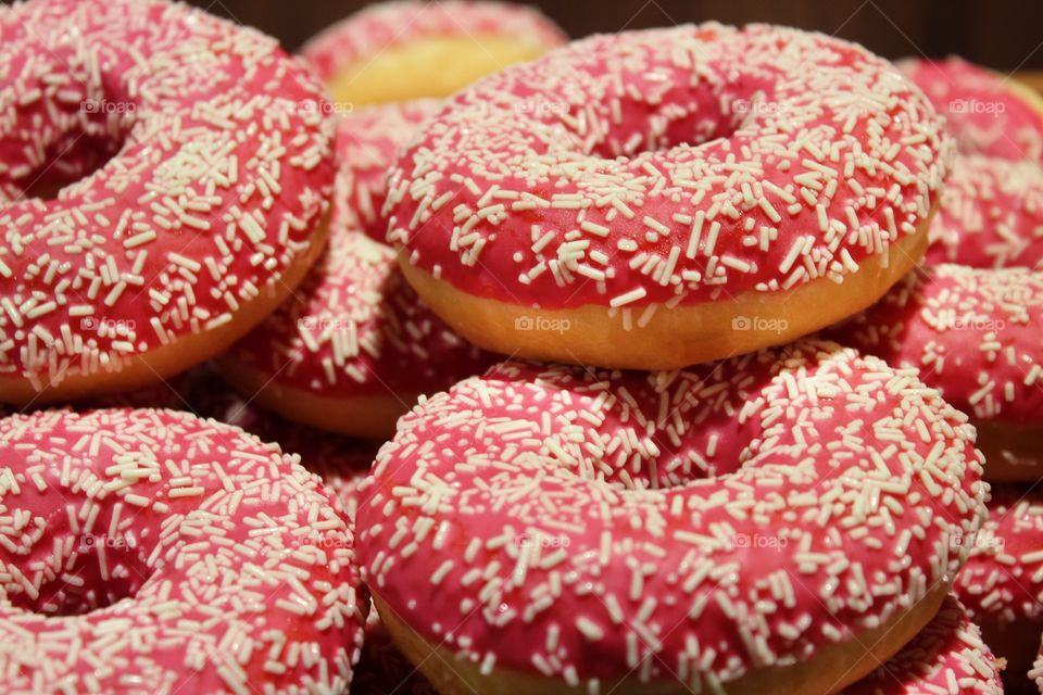 pink doughnuts