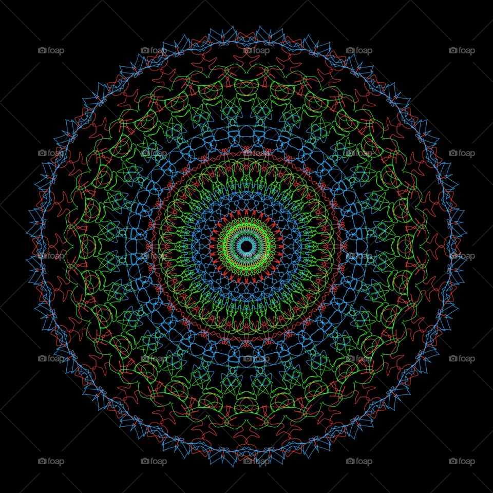 Hypnotic Color Spiral