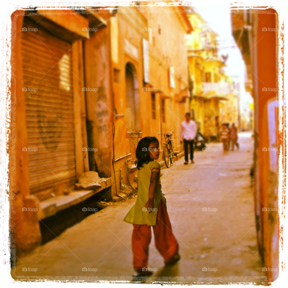 street girl travel walk by b3n