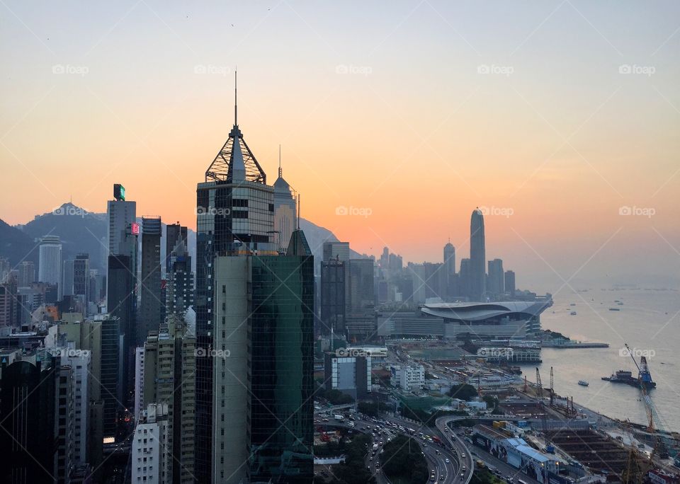 Hong Kong sunset