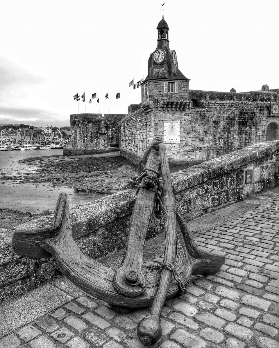 The enter of the medieval walled town of Concarneau