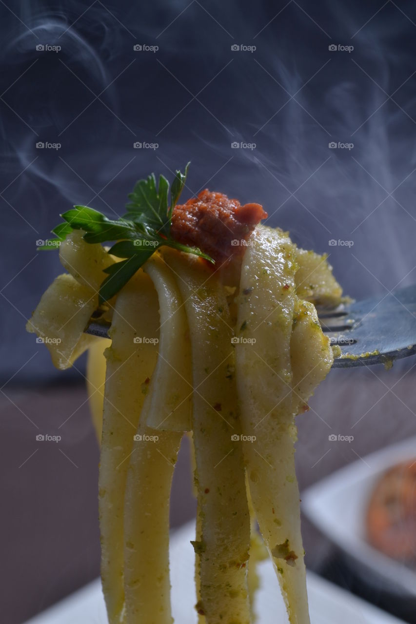 hot pasta
