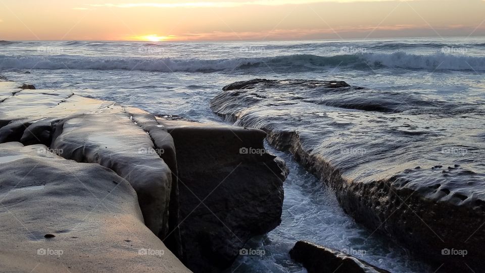 Sunset at La Jolla Cove
