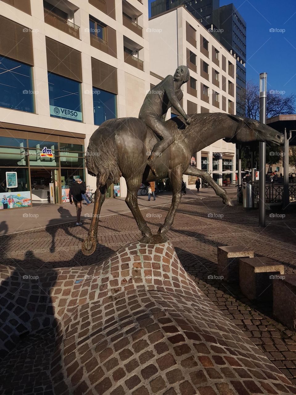 A man on a horse