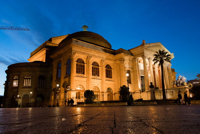 Illuminated building