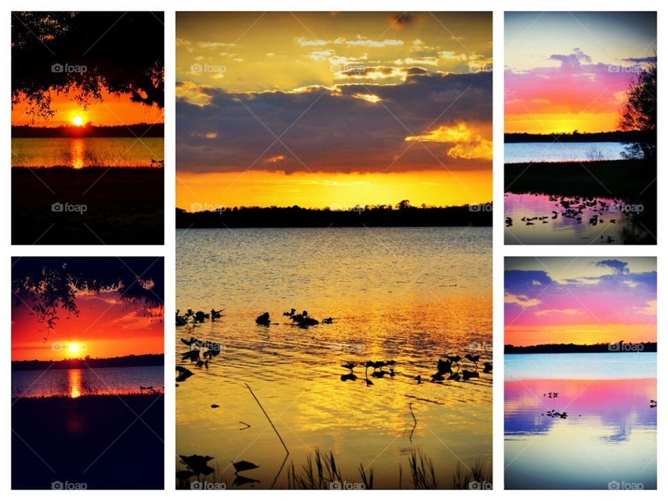 Phases of the sunset