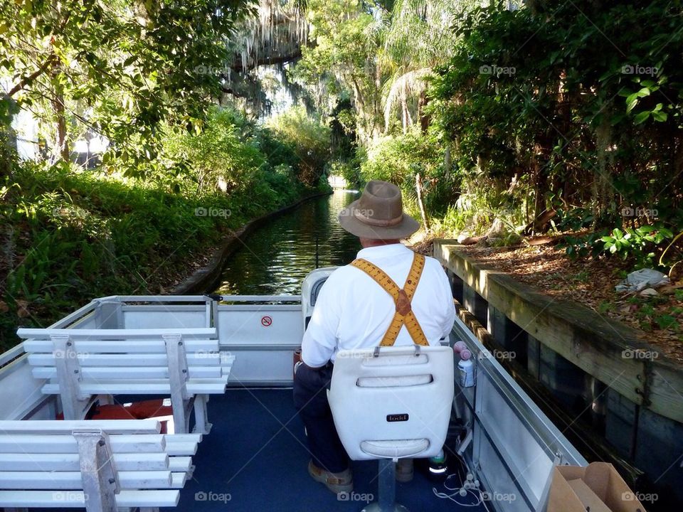 Boat ride through the canals. Winter park Florida 
