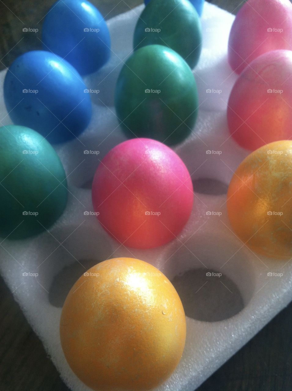 Dyed eggs