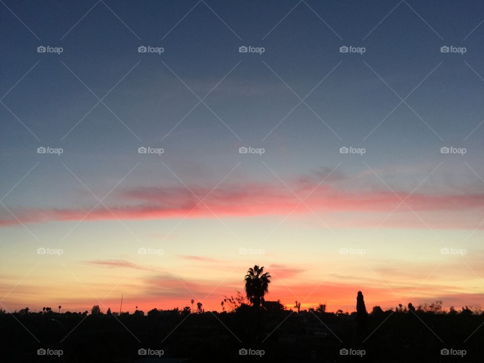 Sunset over San Diego
