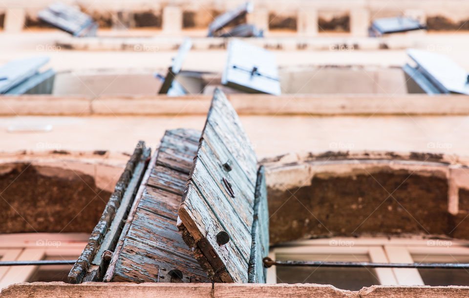 Windows And Shutters In Venice, Italy
