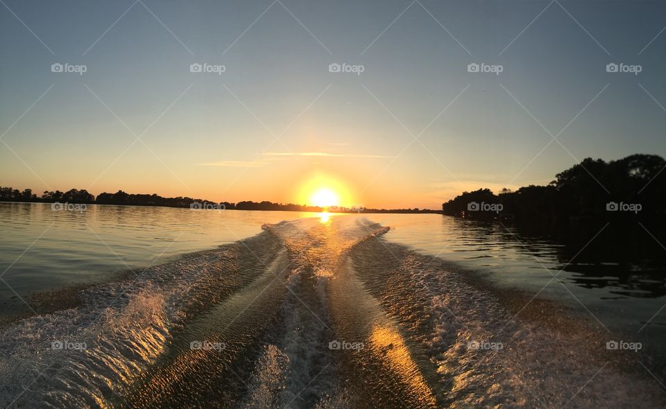 Boating Sunset