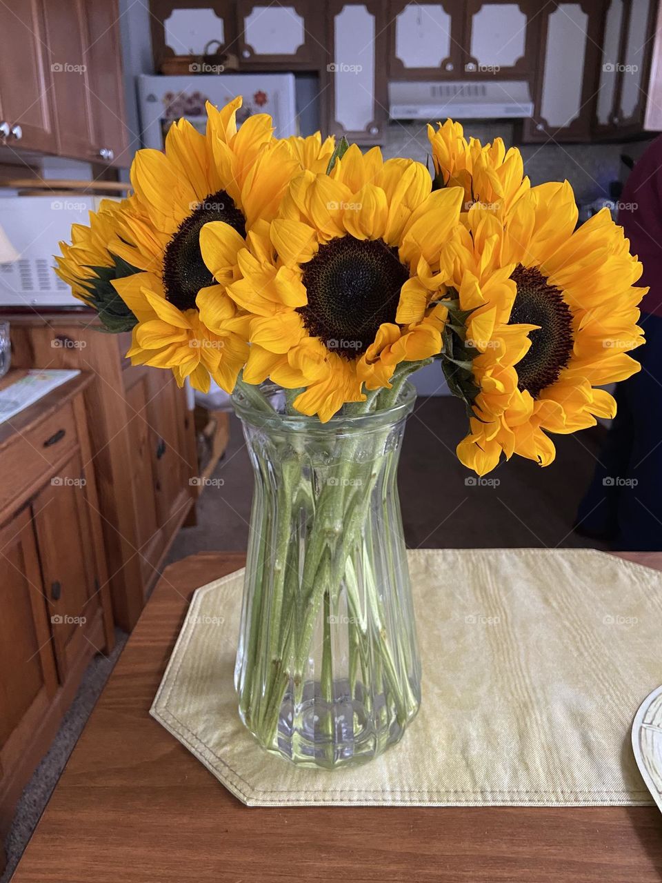 This beautiful bouquet of sunflowers was sent to me by a friend last year when my father passed away. She calls me “Sunshine” which is why she chose them. They reminded me that there is brightness even in times of sorrow. 