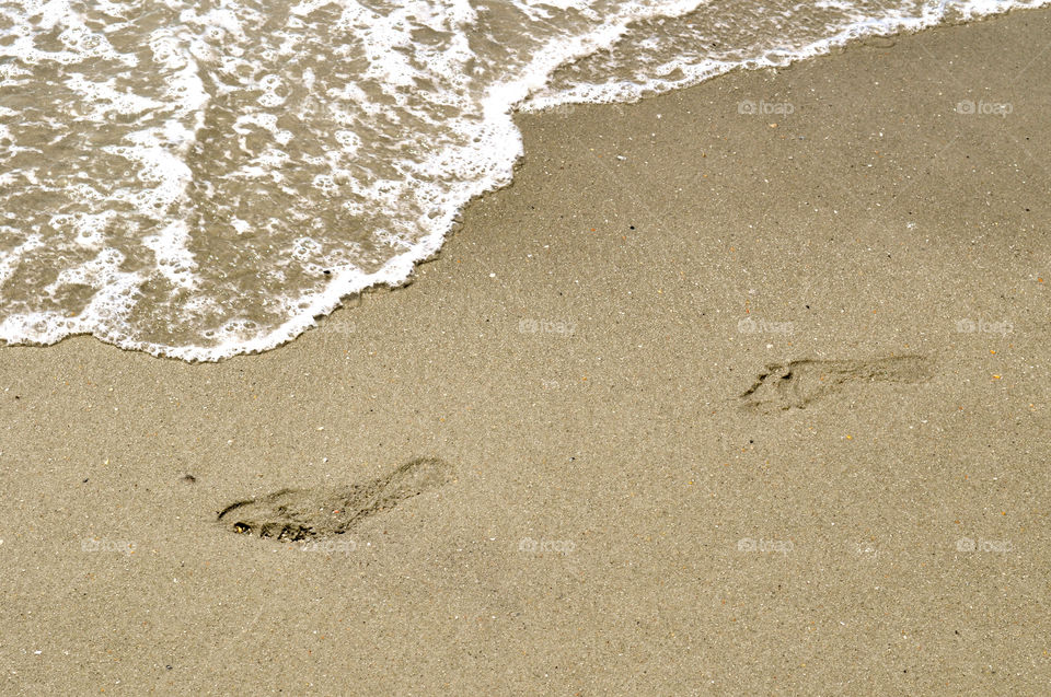 sand footsteps myrtle beach south carolina by refocusphoto