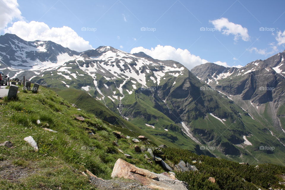 View of rocky mountains