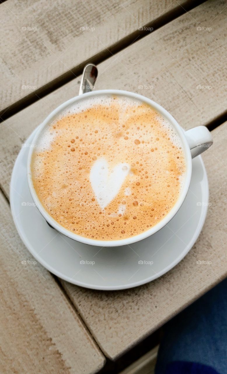 Coffe with heart