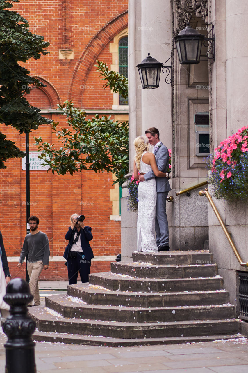 Wedding day photo session