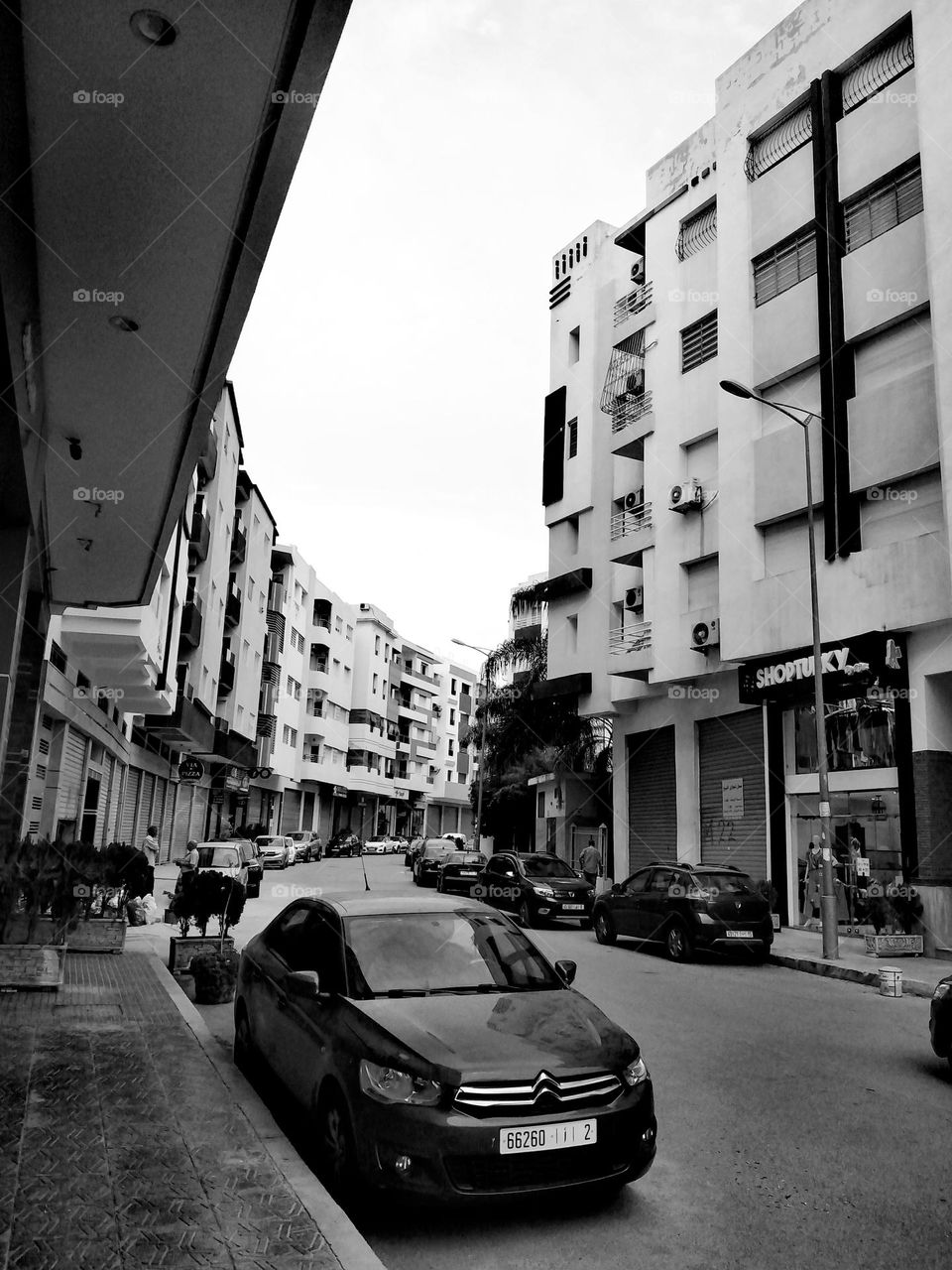 View of a street in the city