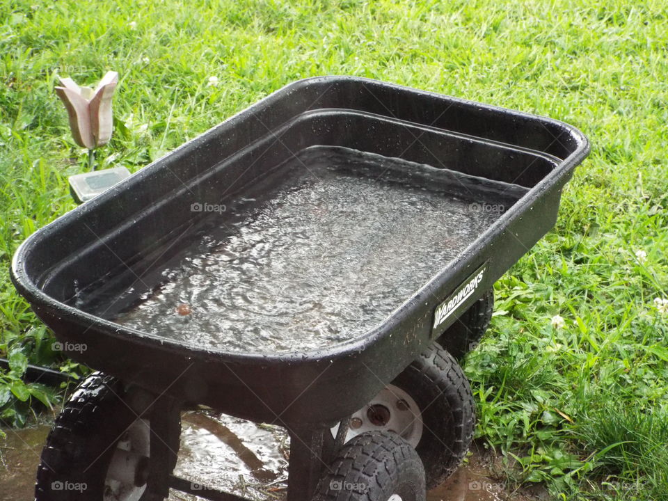 rain water in wagon