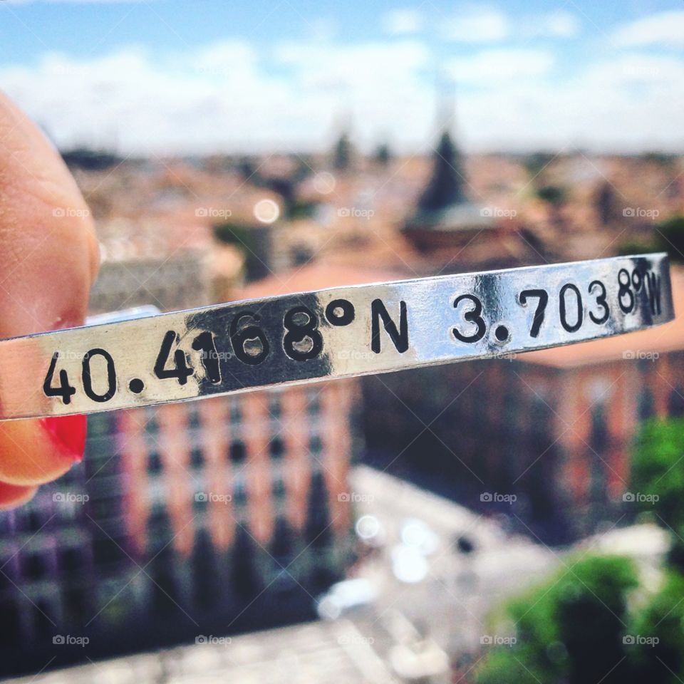 Madrid, Spain with coordinates 
