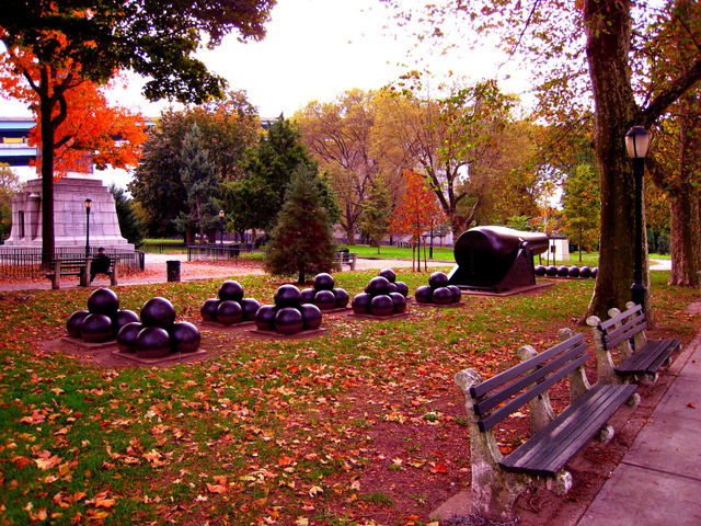 autumn colorful john paul jones park cannonball park by vincentm