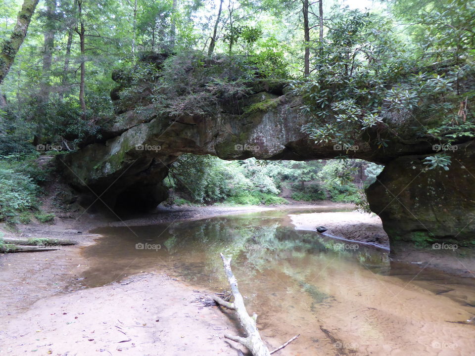 Natural bridge, creek