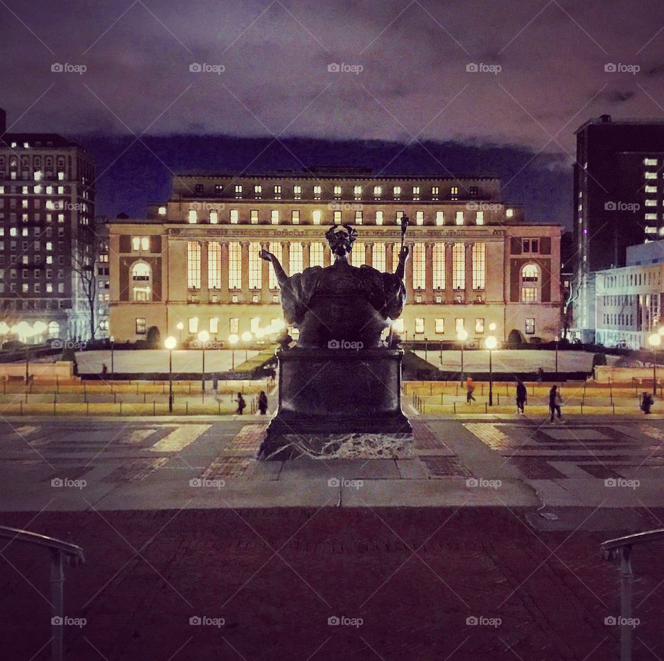 Columbia at night 