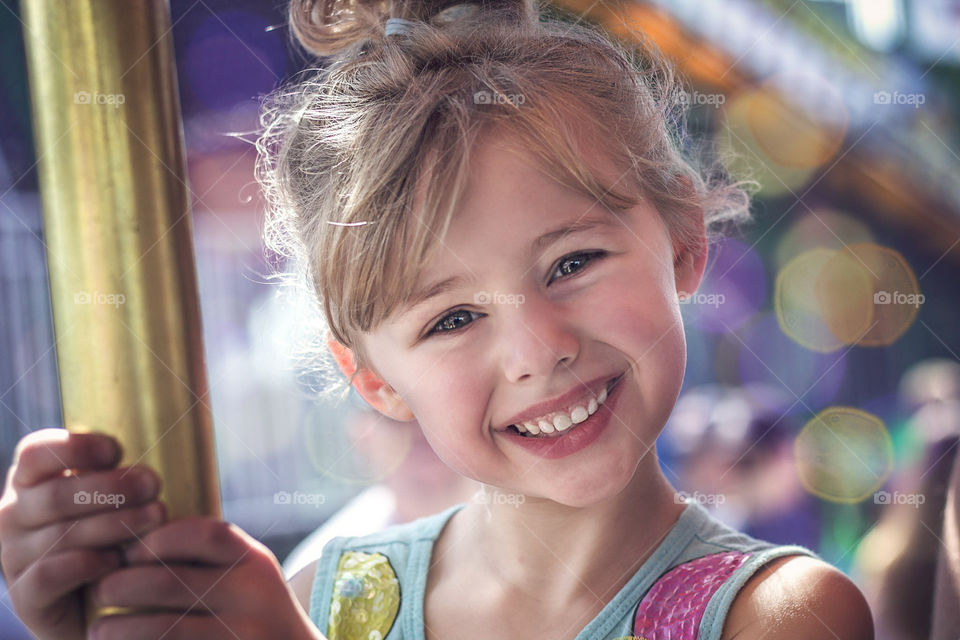 Fun on the carousel