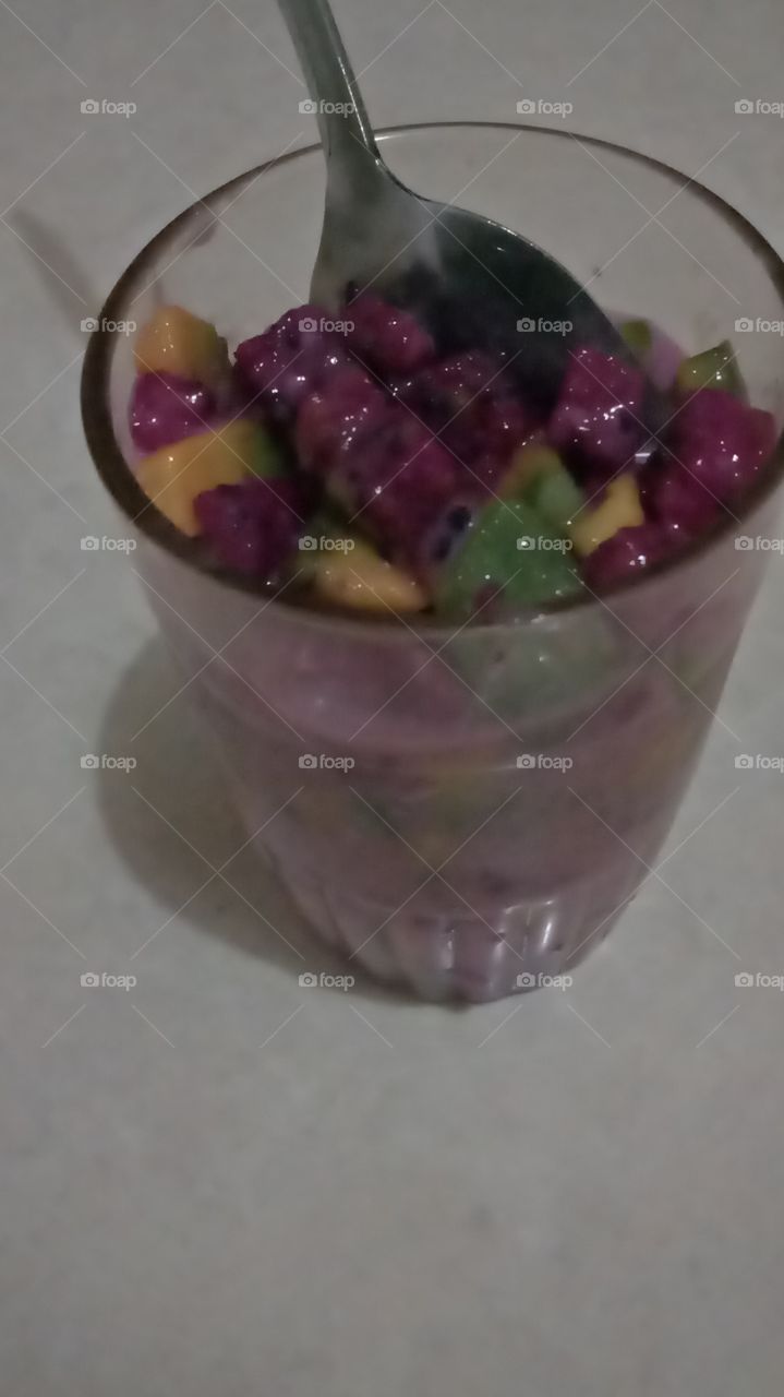 Fresh fruit smoothie