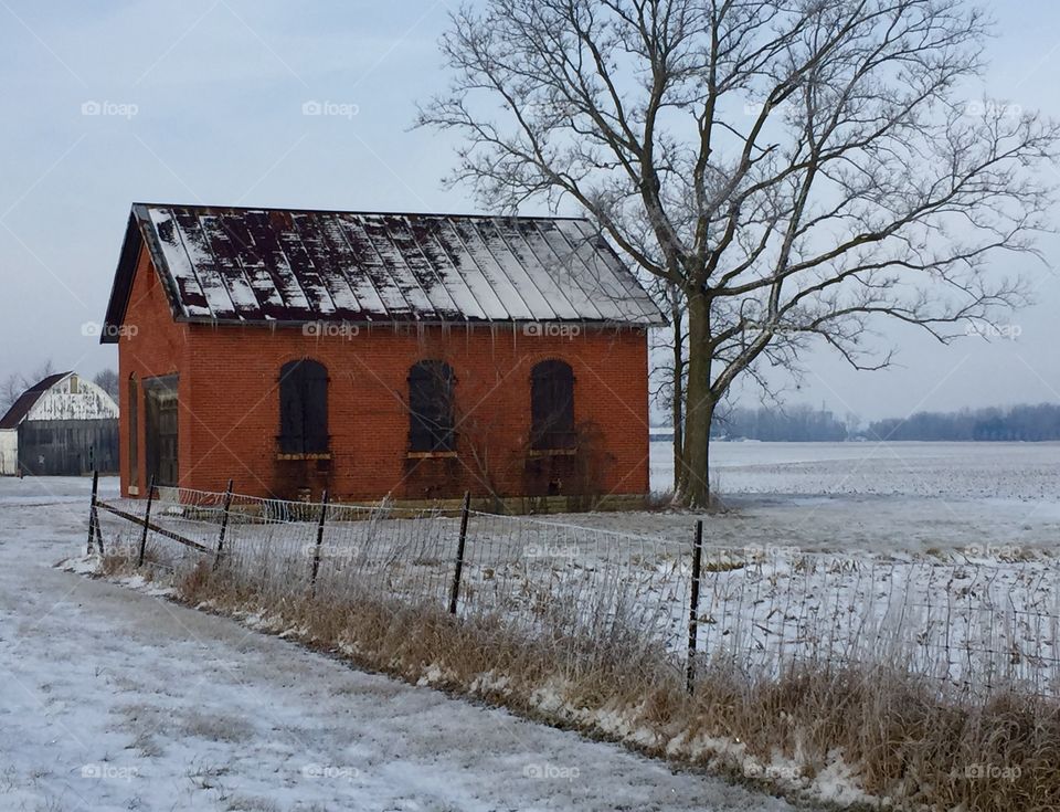 The school house in Winter