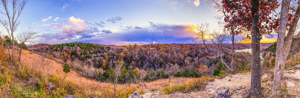 Ozark Mountains at Ha Ha Tonka State Park in Missouri