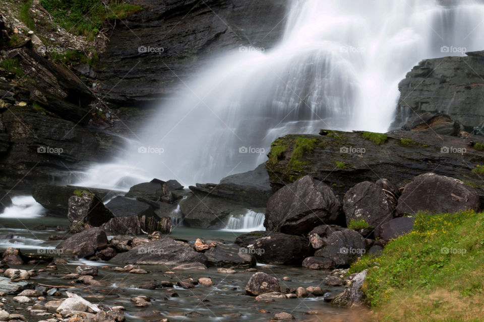 View of waterfall