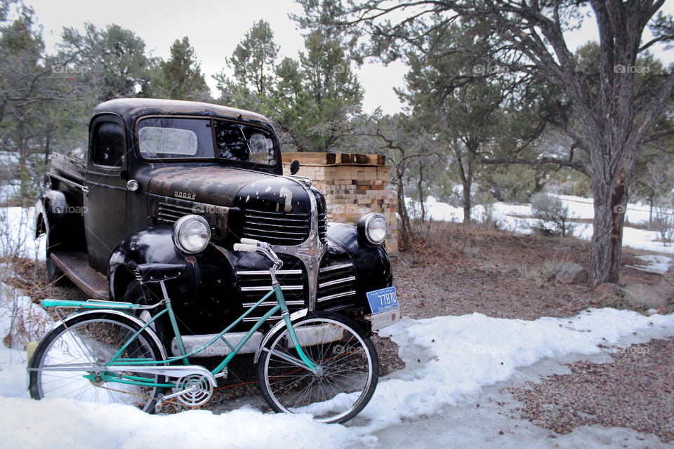 Vintage car in Colorado 