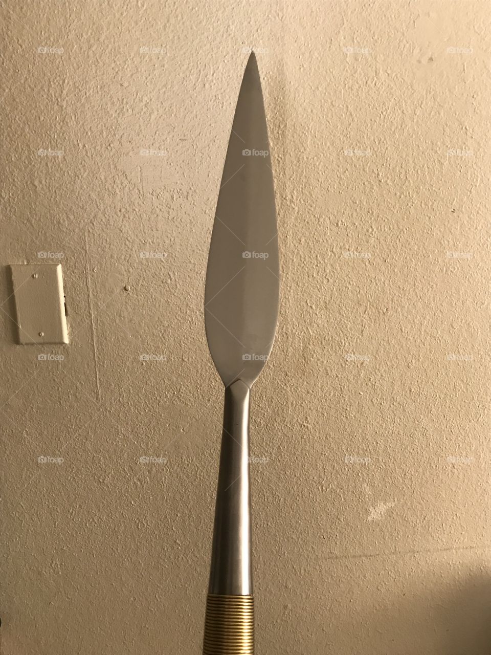 My Zulu Iklwa. It is quite an awesome African short spear from my militaria collection. I am capable of utilizing it physically.