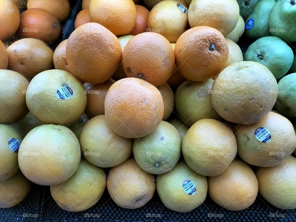 citrus fruit granules for the background