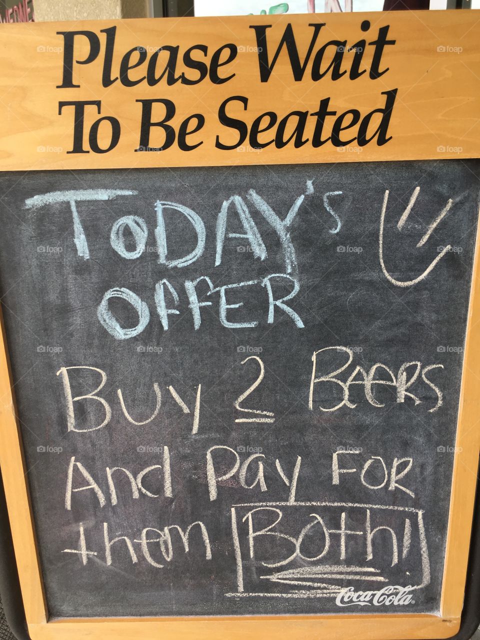 Today only but 2 beers and pay for them both!