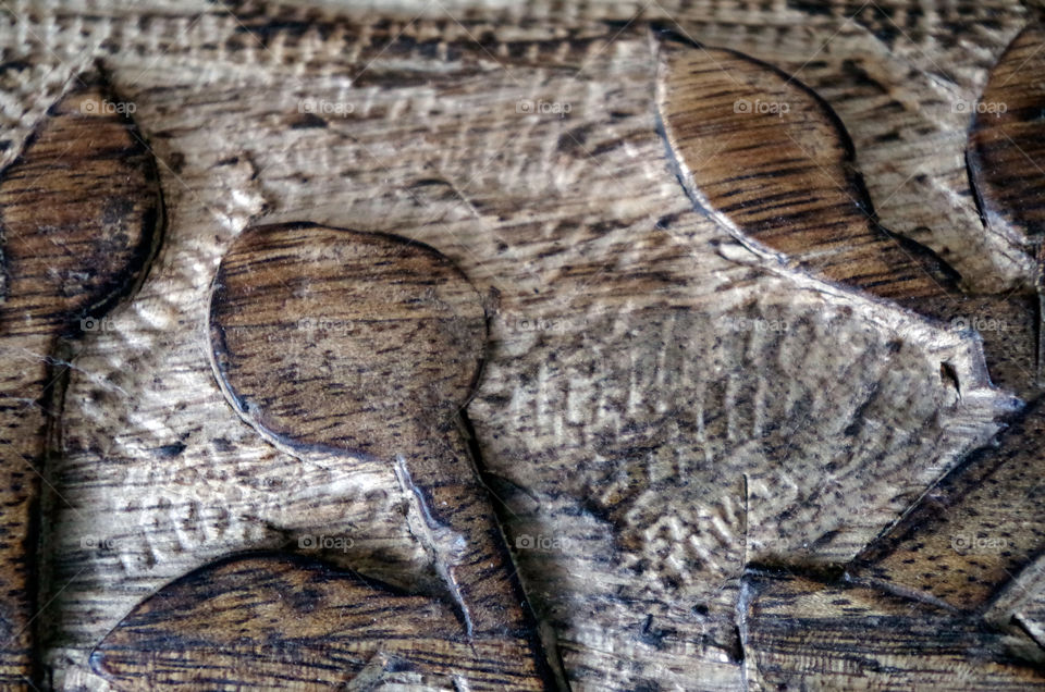 Extreme close-up of wooden object in Berlin, Germany.