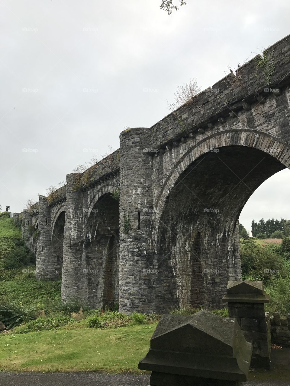 Railway bridge in Drogheda, Ireland 