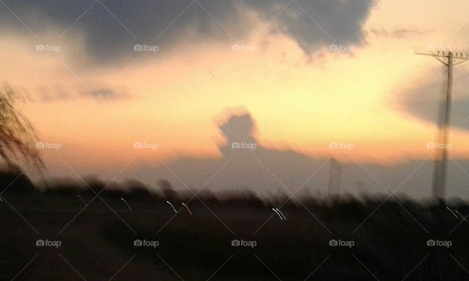 Landscape, Fog, Sunset, Storm, Dawn