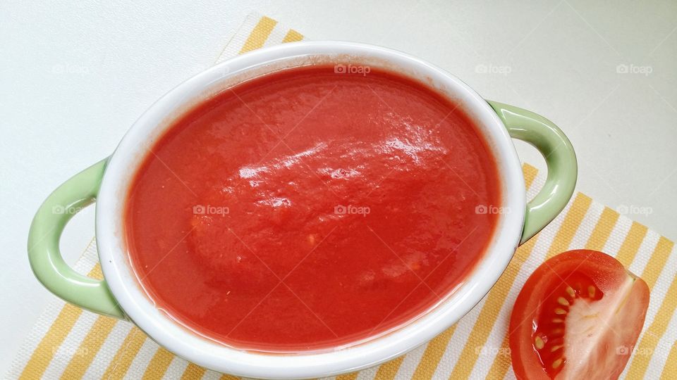 Tomato sauce in bowl